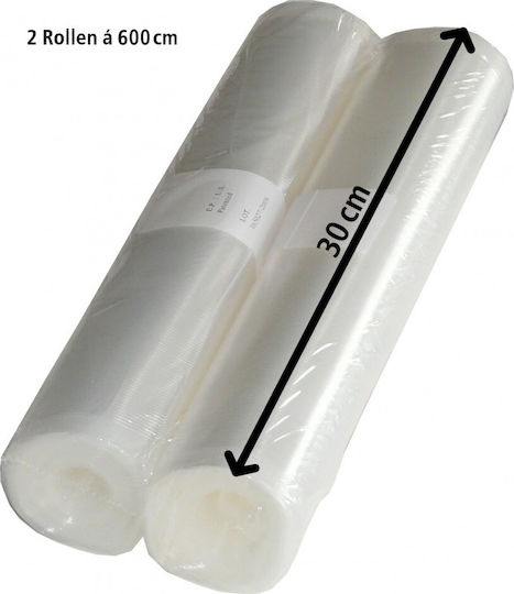 Rommelsbacher VRS 3060 Σαγρέ Σακούλες για Συσκευές Vacuum 300mm x 6m 2 Ρολά