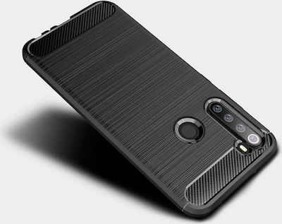 Forcell Carbon Brushed Back Cover Σιλικόνης Μαύρο (Redmi Note 8T)