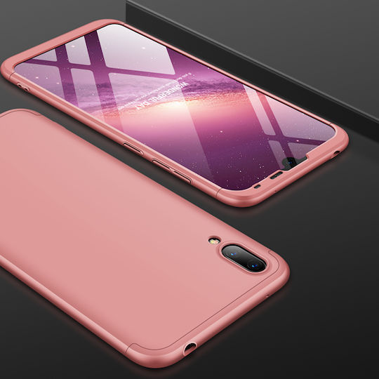 360 Full Cover Πλαστικό 0.3mm Ροζ Χρυσό (Huawei Y7 2019 / Y7 Prime 2019)