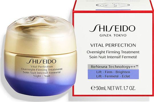 Shiseido Vital Perfection Крем За Лице Нощен За Против Стареене Стягане На Кожата И Изсветляване На Тена 50ml