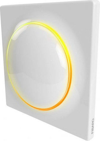 Fibaro Walli Switch Recessed Wall Switch Lighting One-Way with Frame White