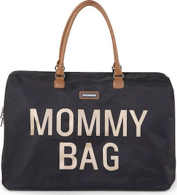 Childhome Τσάντα Μαιευτηρίου Ώμου/Χειρός Mommy Black - Beige 55x30x30εκ.