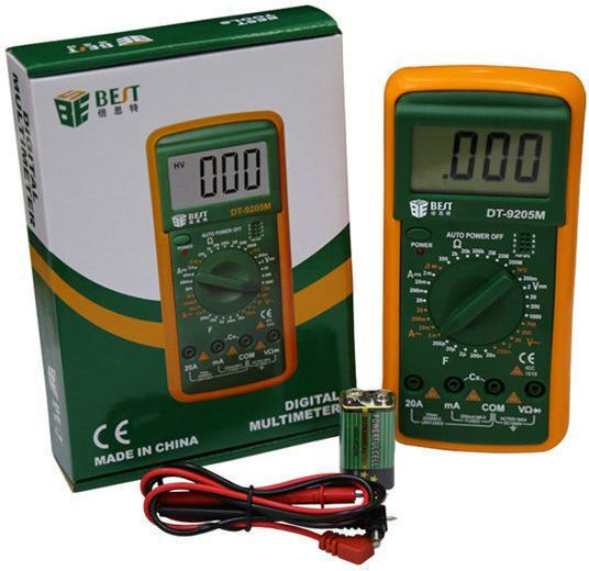 Best BST-9205M Digitales Multimeter mit AC / DC / Kapazitätsmessung