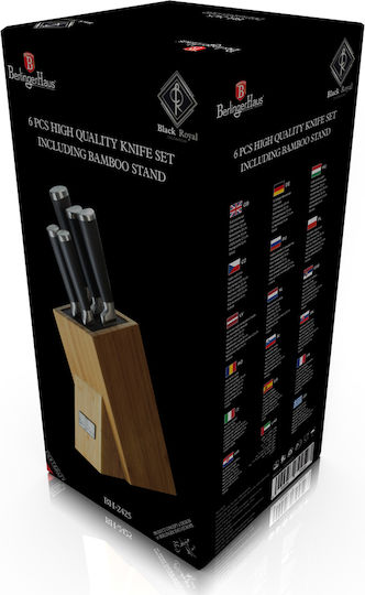 Berlinger Haus Black Royal Collection Set Cuțite cu Suport din Oțel Inoxidabil 20cm 6buc