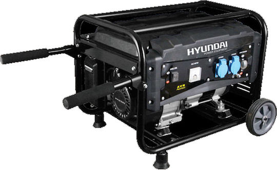 Hyundai G8000EMW Γεννήτρια Βενζίνης Τετράχρονη με Ηλεκτρική Μίζα, Ρόδες και Μέγιστη Ισχύ 8kVA