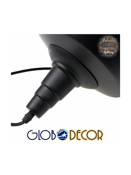 GloboStar Pendant Light Black Bell with Socket E27 26x25cm