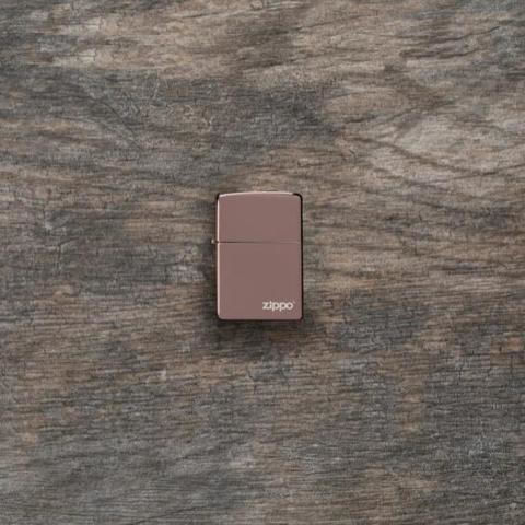 Zippo Classic Logo Αντιανεμικός Αναπτήρας Φλόγας High Polish Rose Gold