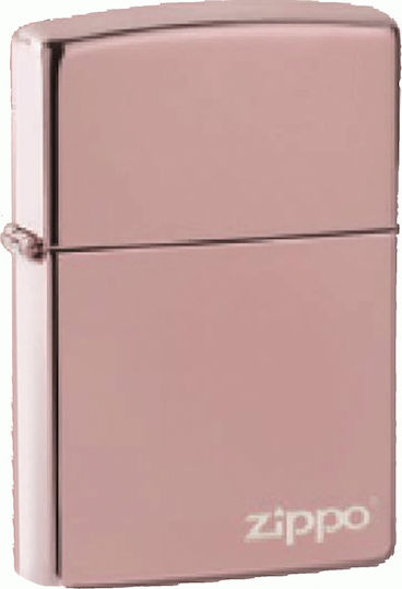 Zippo Classic Logo Αντιανεμικός Αναπτήρας Φλόγας High Polish Rose Gold