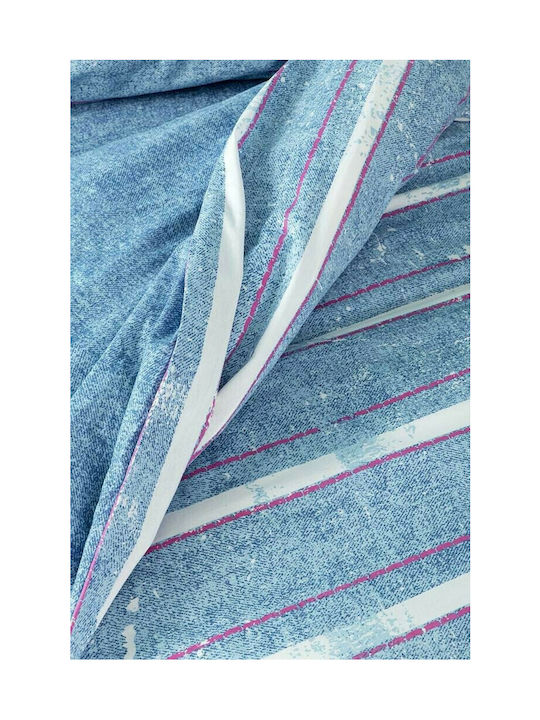 Nima Kids Duvet Double Sided Single Jeans Pink 160x240cm