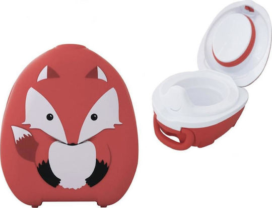 My Carry Potty Portable Potty Fox with Lid Orange up to 50kg