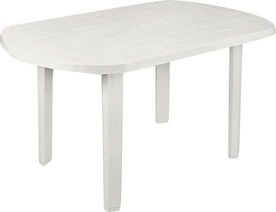 Трапезна Sorrento Стабилна 140x80x72бр Бял