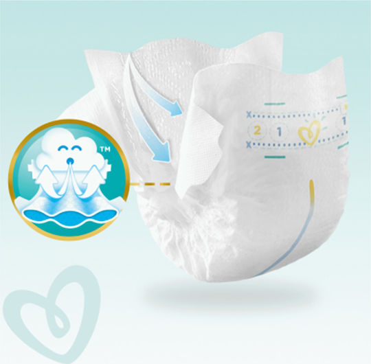 Pampers Πάνες με Αυτοκόλλητο Premium Care No. 1 για 2-5kg 52τμχ