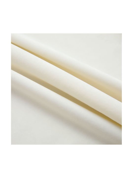 vidaXL Curtain Blackout with Pencil Pleat Cream 140x225cm