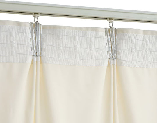 vidaXL Set Blackout Curtains With Pencil Pleat Cream 140x245 cm