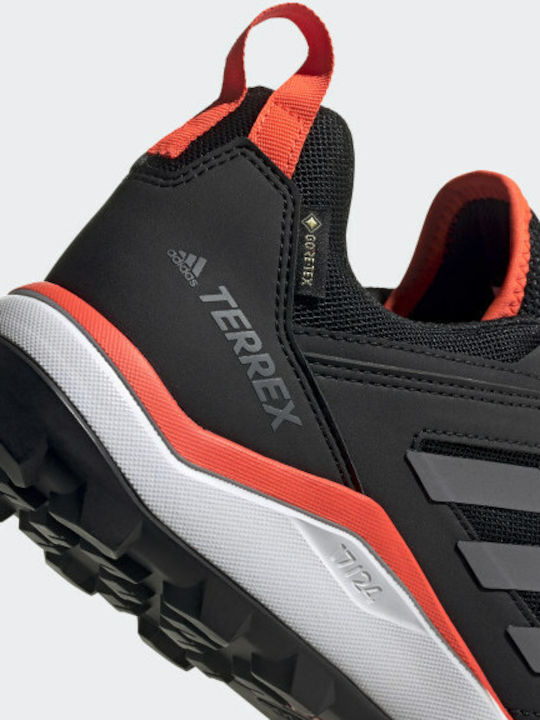 Terrex Agravic GTX Sport Shoes Trail Running Waterproof with Gore-Tex Membrane Core Black / Grey Four / Solar Red