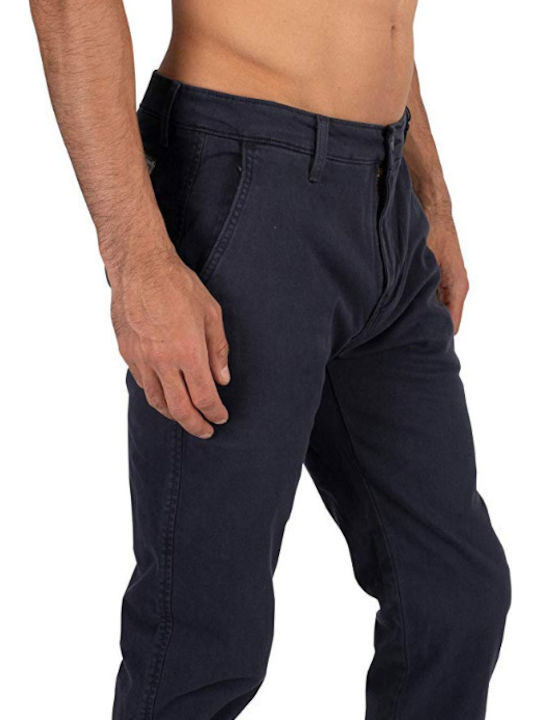 Xx Trousers Chino Elastic in Slim Fit Navy Blue