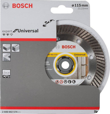 Bosch Διαμαντόδισκος Κοπής Expert for Universal Turbo 115mm Slicer/Coarse Grater Disc Construction Materials 115mm 1pcs