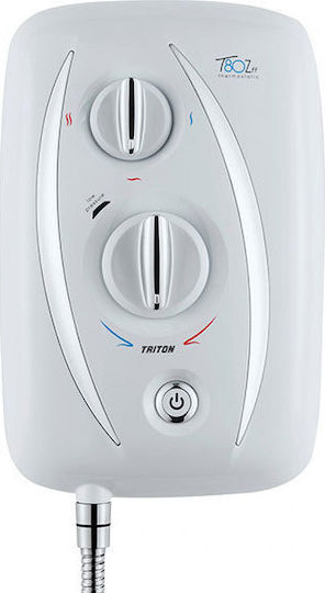 Triton T80Z FF Wall Mounted Electric Single-Phase Instant Water Heater for Bathroom 6.8kW