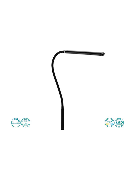 Eglo Laroa LED Φωτιστικό Δαπέδου Υ130xΜ53εκ. με Φυσικό Λευκό Φως 550lm Μαύρο