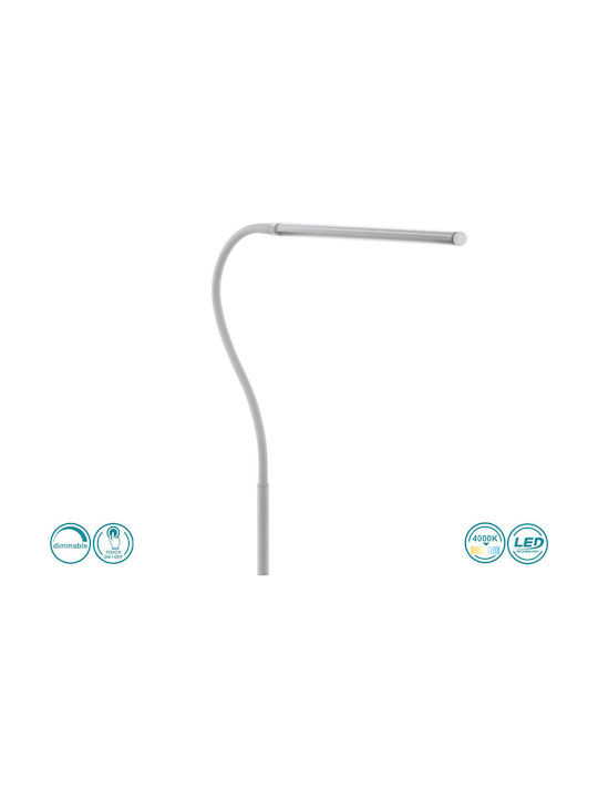 Eglo Laroa LED Floor Lamp H130xW21.5cm. with Natural White Light 550lm White