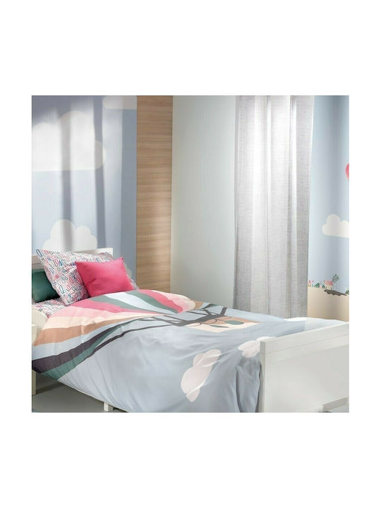 Saint Clair Balloons Детски Плик за Завивка Единичен Памучен Син 160x220бр