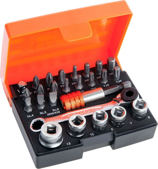 Bahco Set Ratchet 1\4" 26pcs