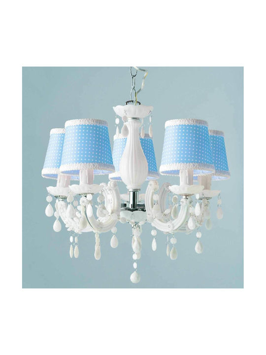 Aca Mron Candelabru 5xE14 Alb SF35045B