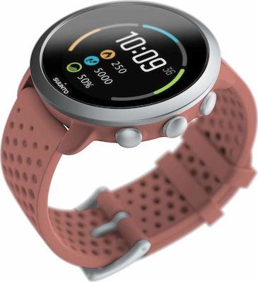 Suunto 3 Fitness 43mm Smartwatch mit Pulsmesser (Granite Red)