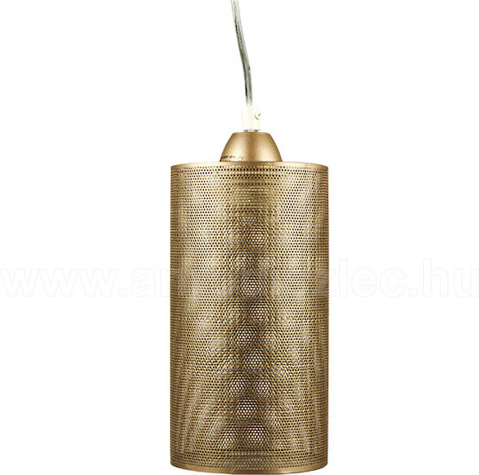 V-TAC Pendant Light Gold with Socket E27 22x125x22cm