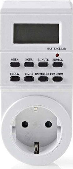 Nedis Digital Timer Socket Daily Weekly With Random Programming Option