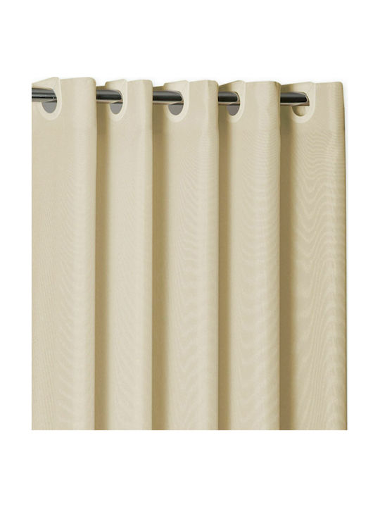 Nef-Nef Shower Shower Curtain Fabric with Hooks 180x180cm Linen 011825