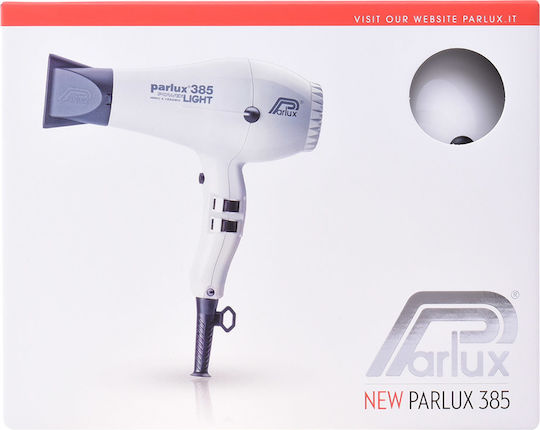Parlux 385 Power Light Ionic Professional Hair Dryer 2150W White