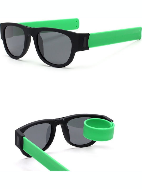 Action Jerseys Folders Sunglasses with Black Acetate Frame