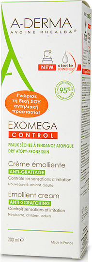 A-Derma Exomega D.E.F.I Емолиентен Крем За Атопичен Дерматит 200ml