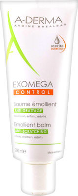 A-Derma Exomega Control Emollient Balm Feuchtigkeitsspendendes Balsam Regeneration für trockene Haut 200ml