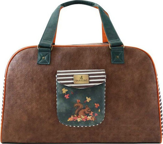 Santoro Autumn Leaves Sack Voyage Green L50xW23xH31cm