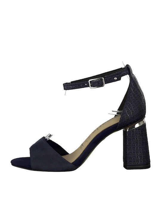 Leder Sandalen Marineblau