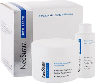 Neostrata Resurface Smooth Surface Daily Peel 10 Aha, 36 Pads & Peel Solution 60ml