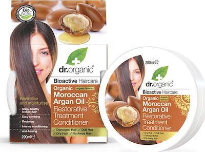 Dr.Organic Organic Moroccan Argan Oil Conditioner Αναδόμησης/θρέψης 200gr 200ml