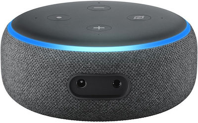 Amazon Echo Dot (3rd Gen) Charcoal Smart Hub με Ηχείο Συμβατό με Alexa