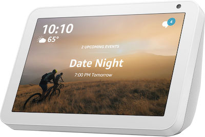 Amazon Echo Show 8 Smart Display Smart Hub με Ηχείο και Οθόνη Συμβατό με Alexa Λευκό