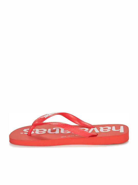 Top Logomania Men's Flip Flops Red