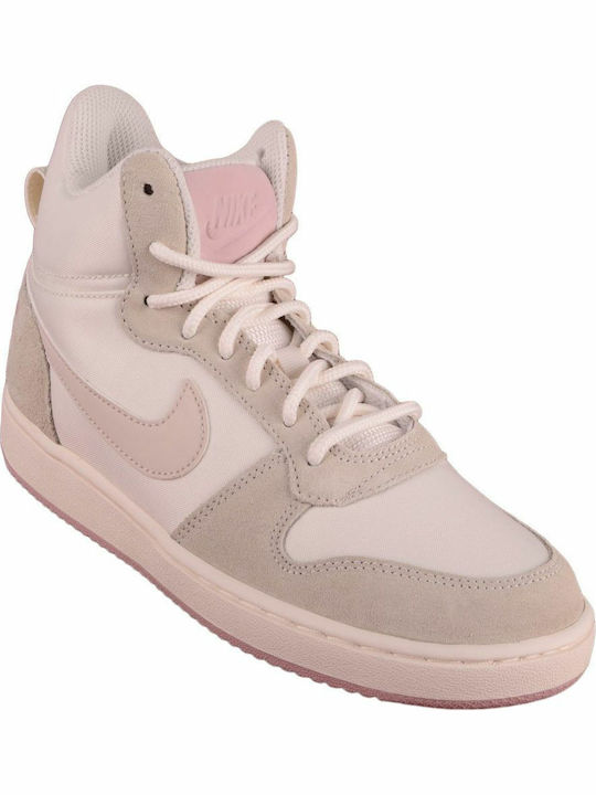 Recreation Mid Top Premium Γυναικεία Μποτάκια Λευκά