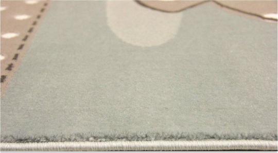 Tzikas Carpets 19424-030 Παιδικό Χαλί Σύννεφα Μπλε 133x190cm