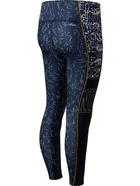 Velocity 7 Alergare Colanti de femei Cropped Colanti Albastru marin