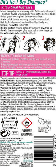 Batiste Blush Floral & Flirty Dry Shampoos for All Hair Types 200ml