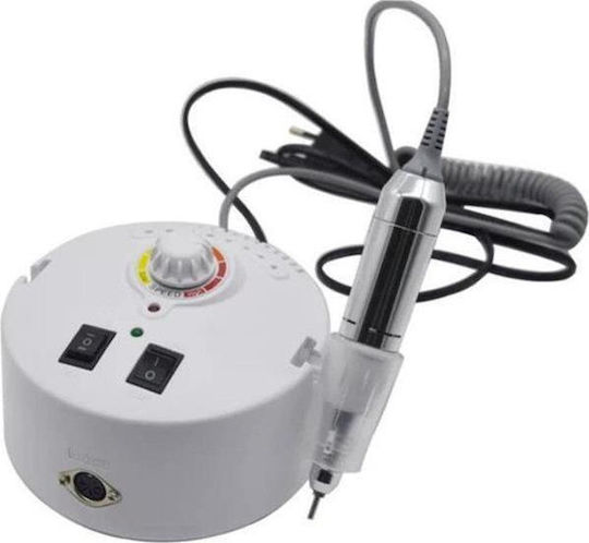 Factory ZS-605 Nagelfräser Strom 65W Weiß mit Pedal mit 35000 Umdrehungen pro Minute