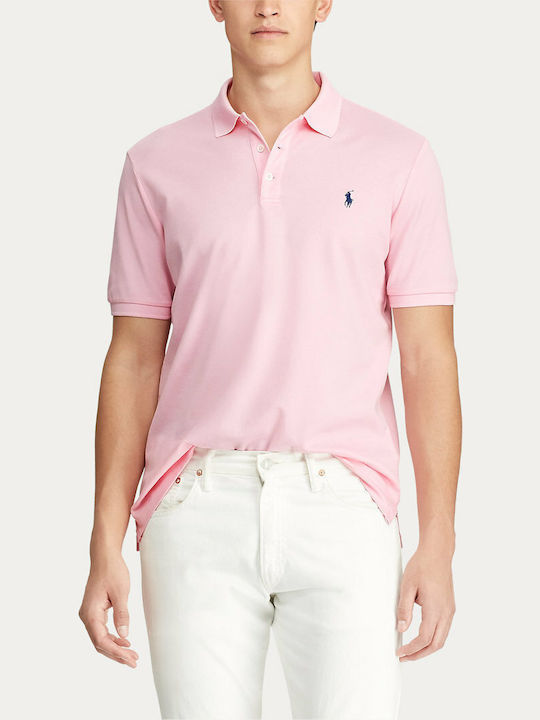 Polo Kurzarmbluse Rosa