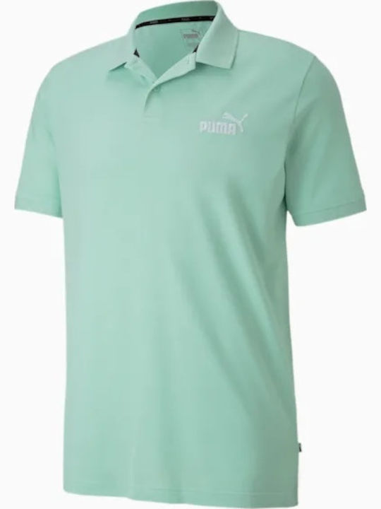 Puma Essentials Bluza Bărbătească cu Mânecă Scurtă Polo Verde