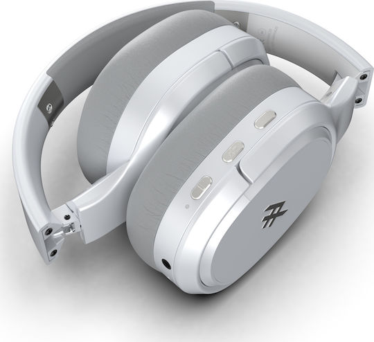 iFrogz Airtime Vibe Bluetooth Wireless Over Ear Headphones with 30 hours of Operation Gray / White
